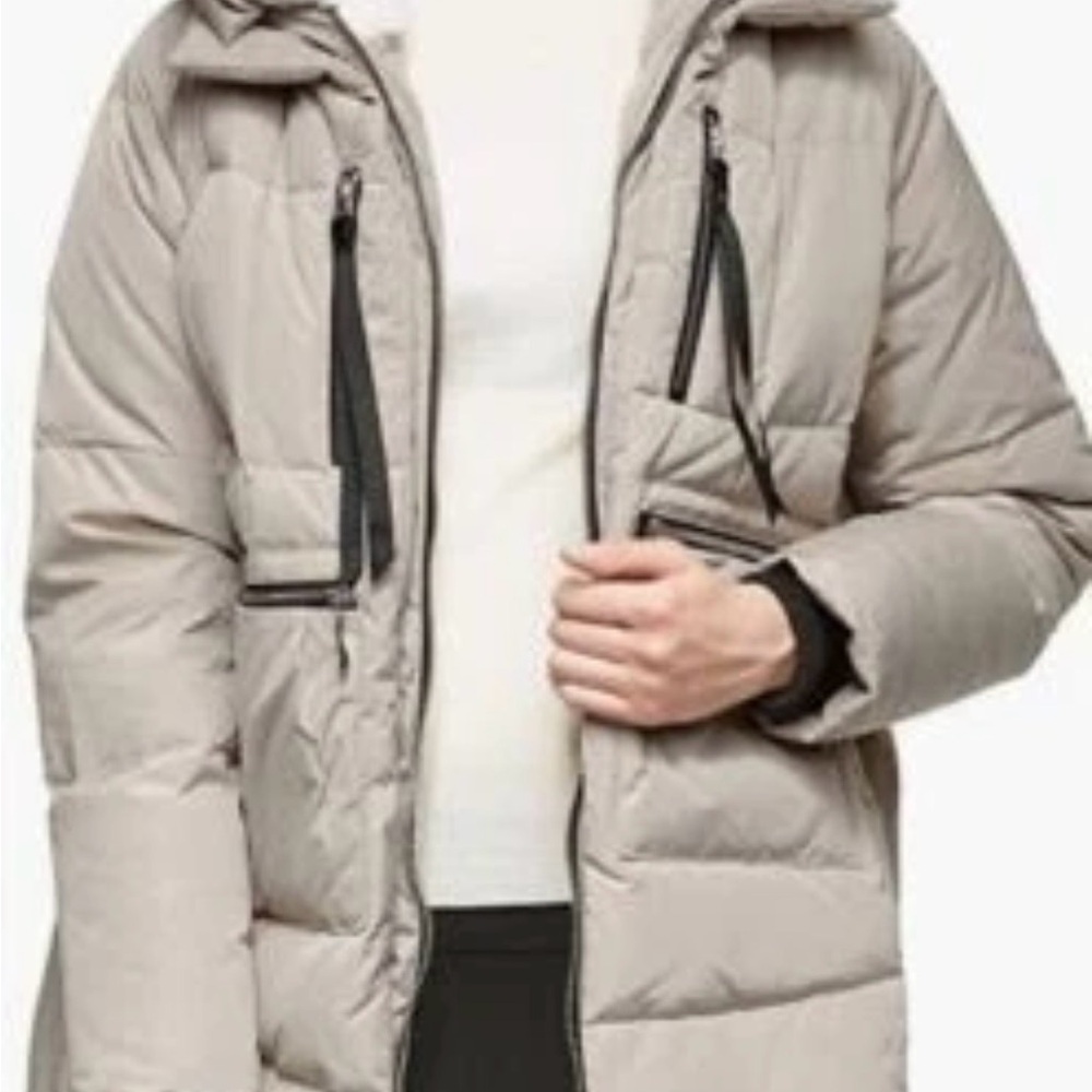 Orolay Women's Hooded Thicken Jacket - cream size xs